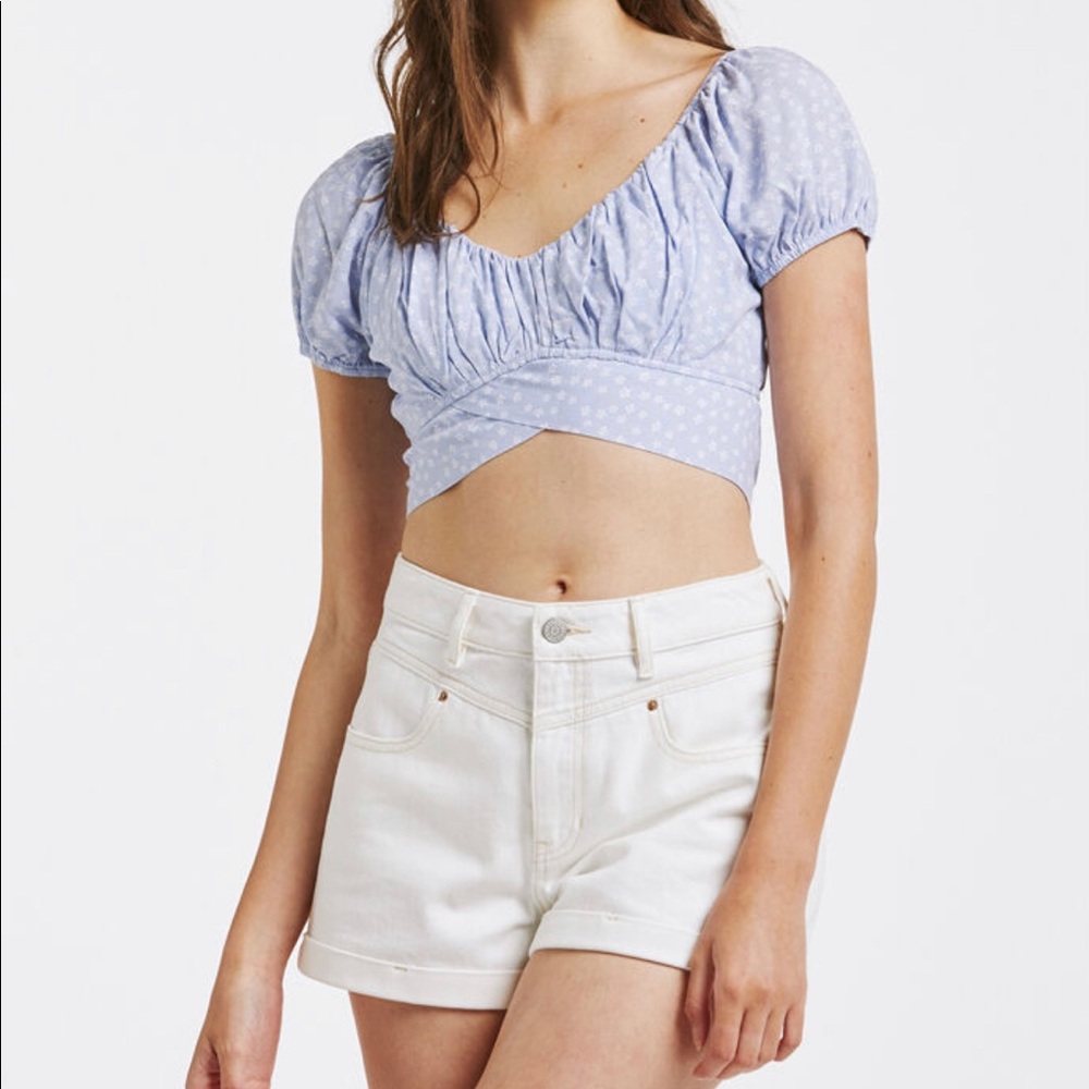 Pac Sun LA Hearts Printed Tie Back Top